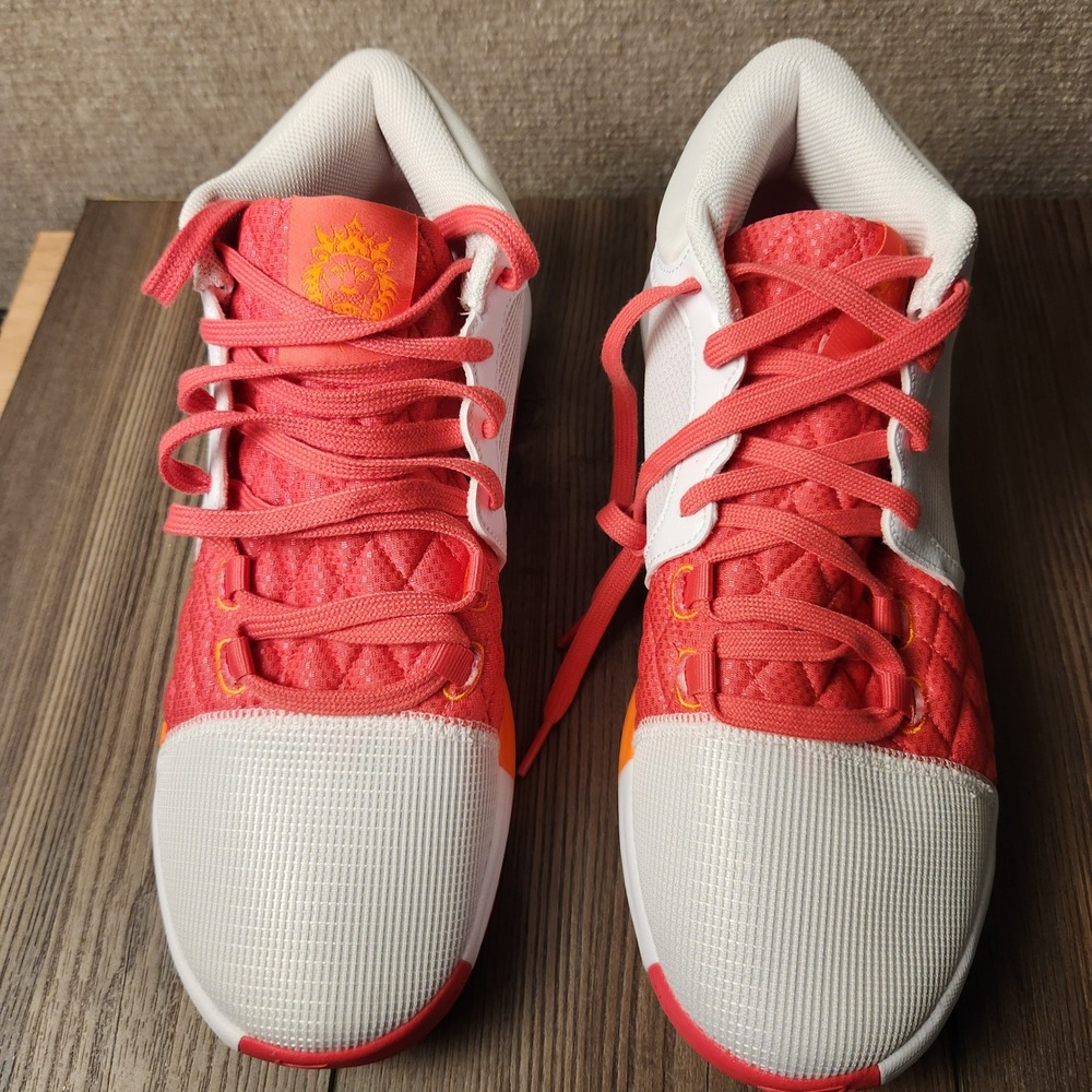 Nike LeBron Witness 8 Mens 10.5 White Bright Crimson Orange FB2239-104